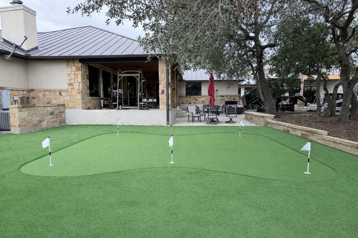 Putting Green Installation for Creative Edge Co. in San Antonio, TX