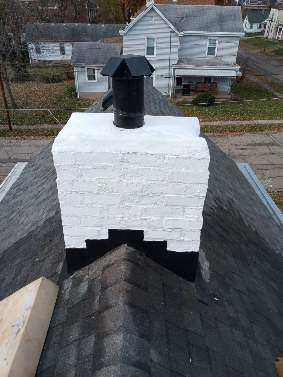 Chimney flashing for Precious Roofing in Madeira, OH