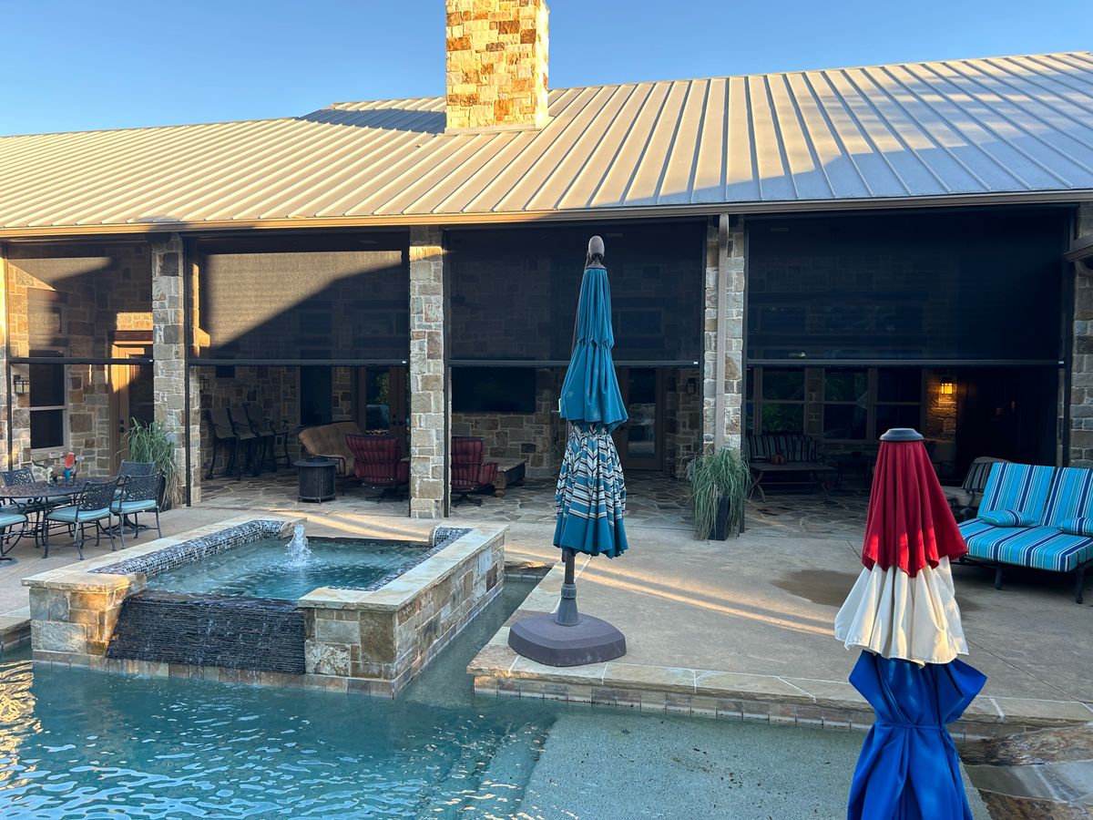 Blinds or Electronic Roller Shade installation for Light It Up AV and Turf in Keller, TX