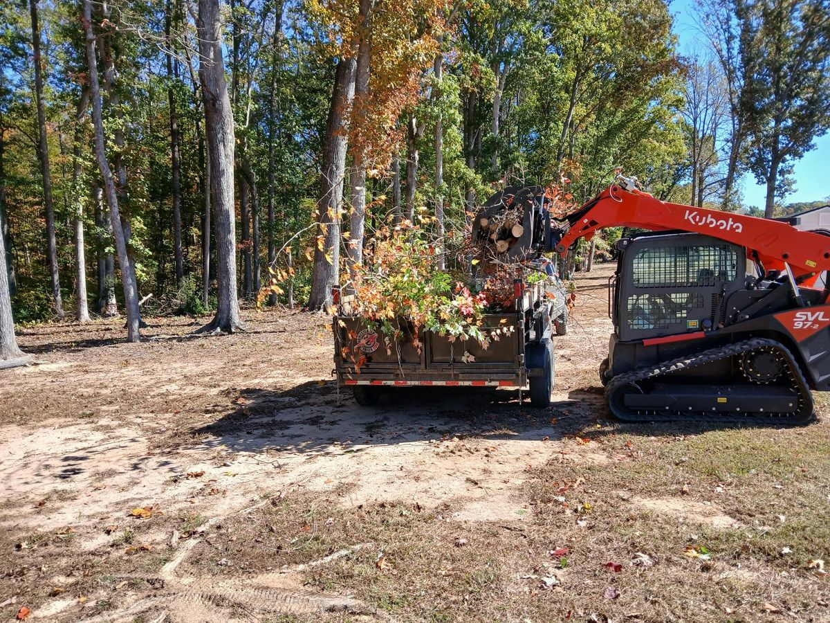 Skid Steer Work for Whiskey Ridge Mulching & Land Services in South Boston, VA