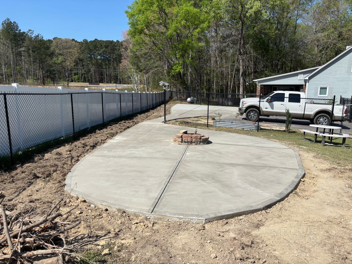 Concrete Slab Construction for Adams Reconstruction in Clayton, NC
