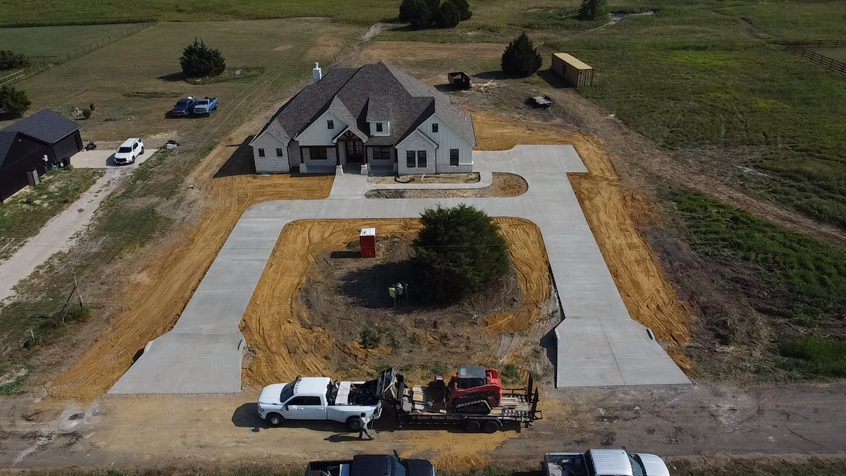 Flat work concrete for NTX Outdoors Concrete and Excavation LLC in Venus, TX