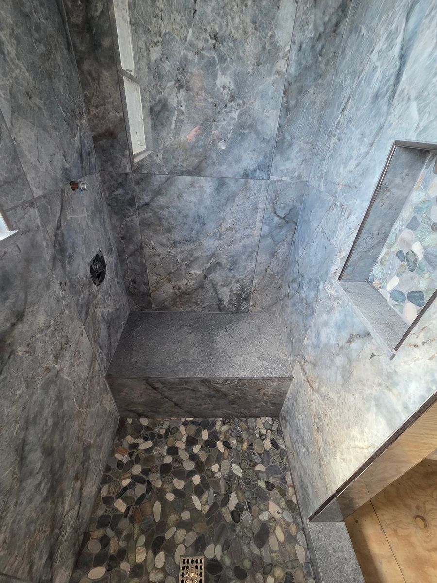 Tile Shower for D&J Custom Floors in Nederland, TX