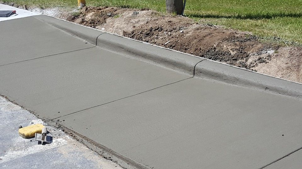 Sidewalk Installation for Concrete Cowboyz in Greenville, NC