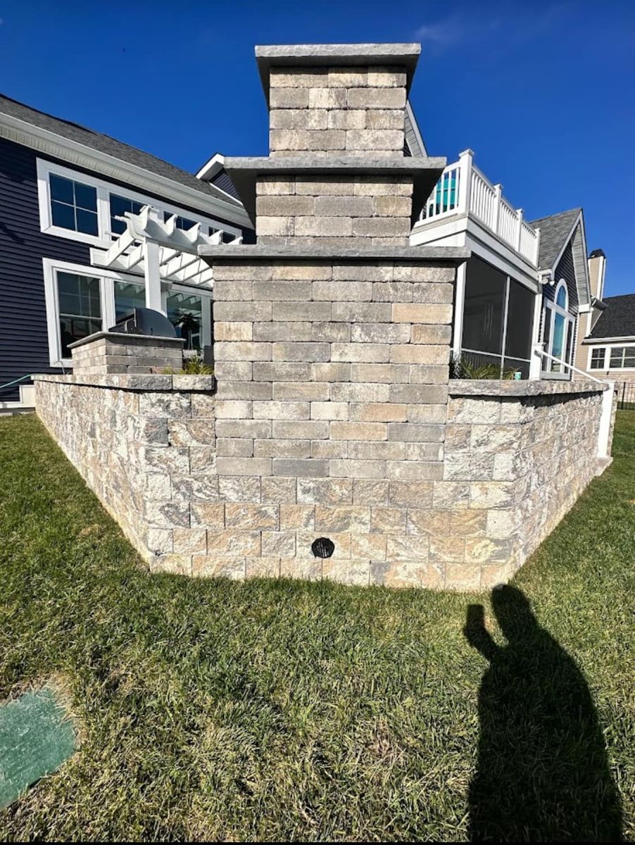 Retaining Wall Construction for Matteo Hardscapes in Towson,  MD