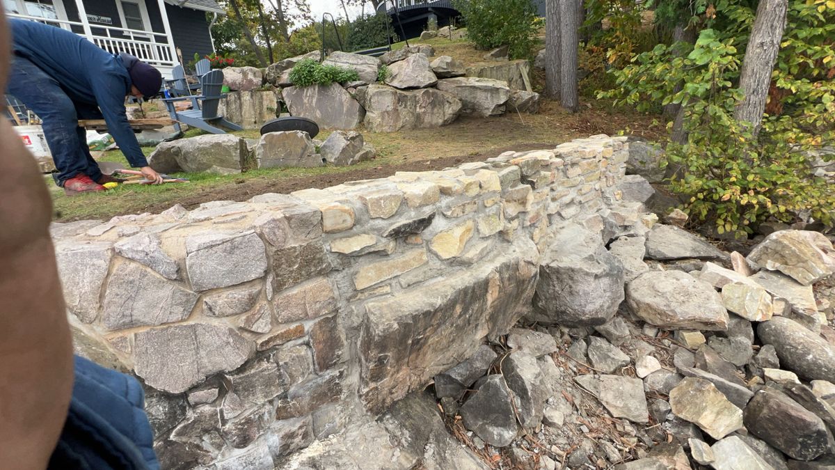 Retaining Walls for Denicola’s Lawn Care in Oxbow,  NY