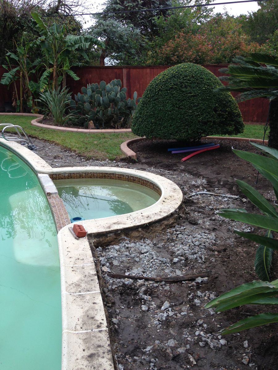 Pool Remodels for Texas Curb N Borders in Houston, TX