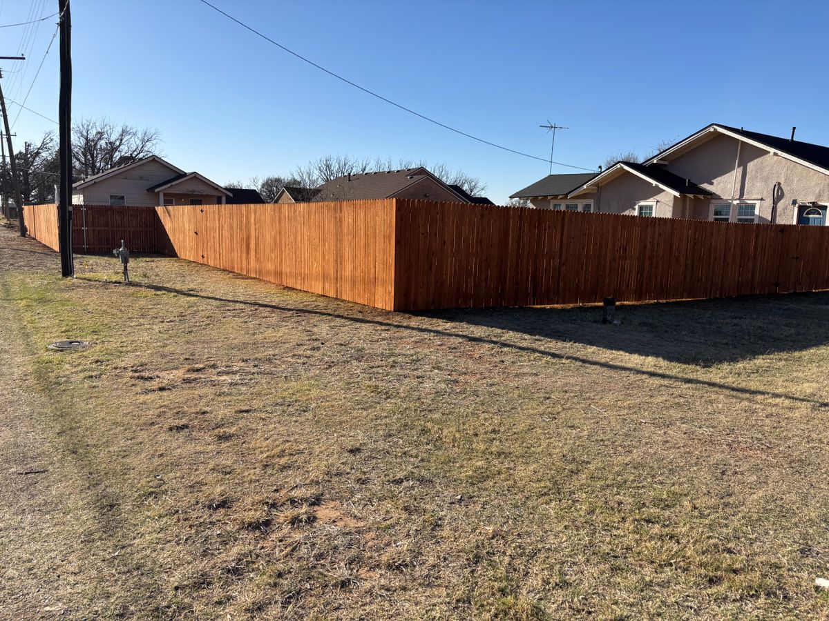 Fence Installation for Straight Edge Siding, Fencing & Decks in Pampa, TX