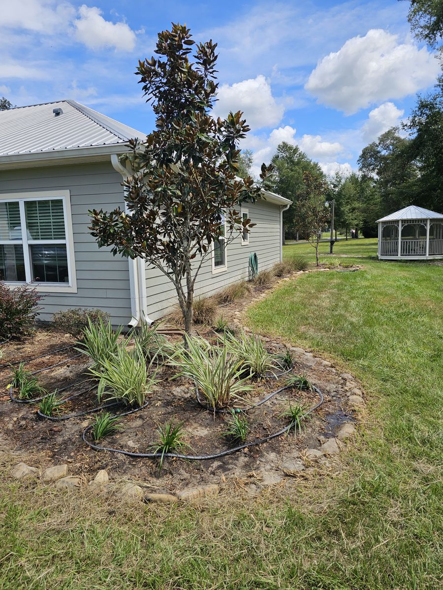 Hardscape Installation for Deeper Roots Landscape in High Springs, FL