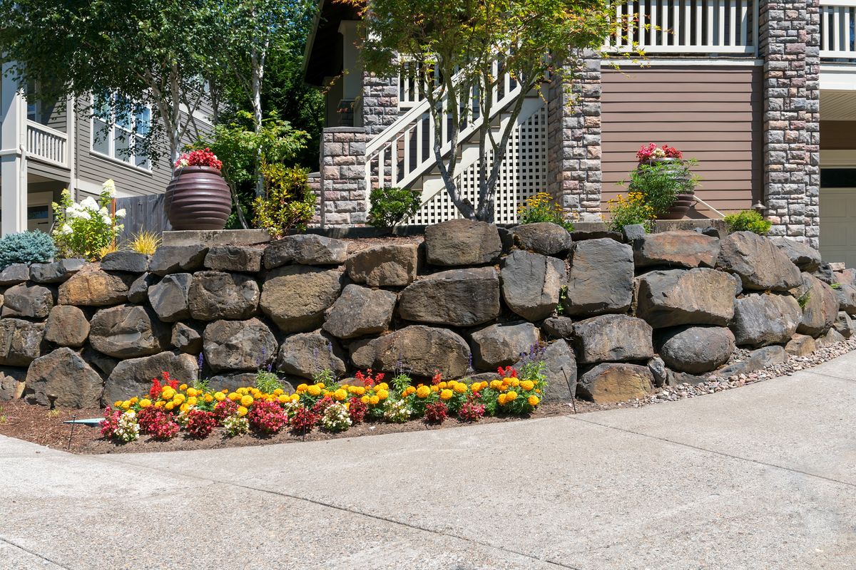 Retaining Wall Construction for GCM - Property Maintenance in Brookfield, CT