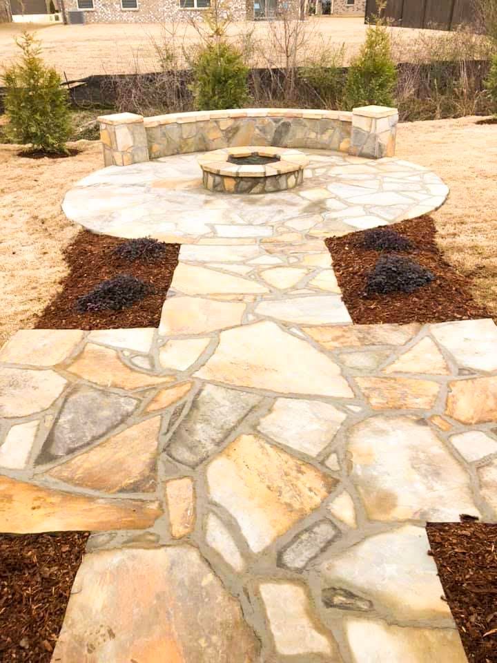 Natural Stone Hardscape for CSS Renovations in Huntsville, AL