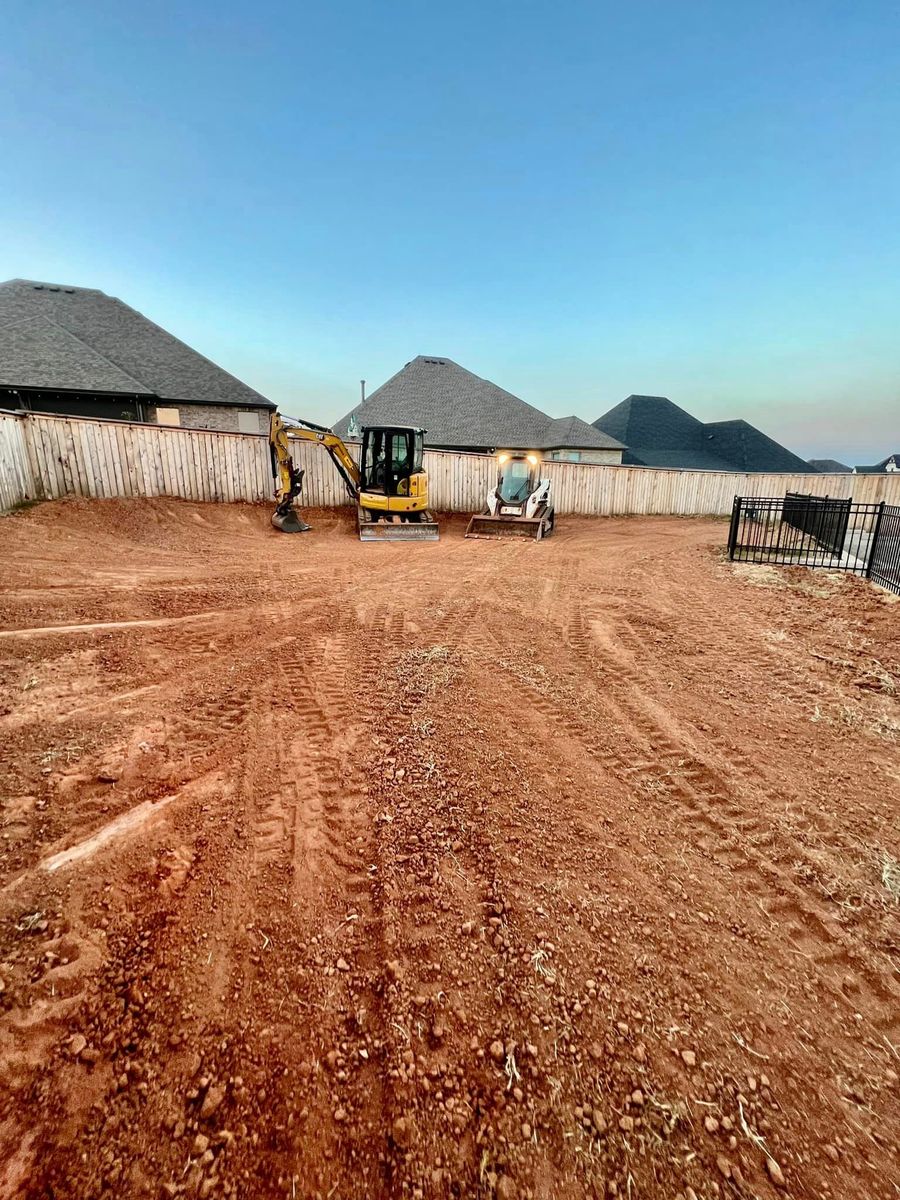 Grading for 365 Excavation & Land Solutions in Oklahoma City, OK