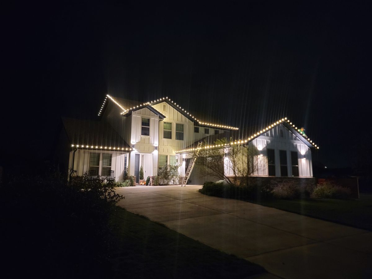Holiday Light Installation for Green Pastures Lawn Care in Bastrop, TX