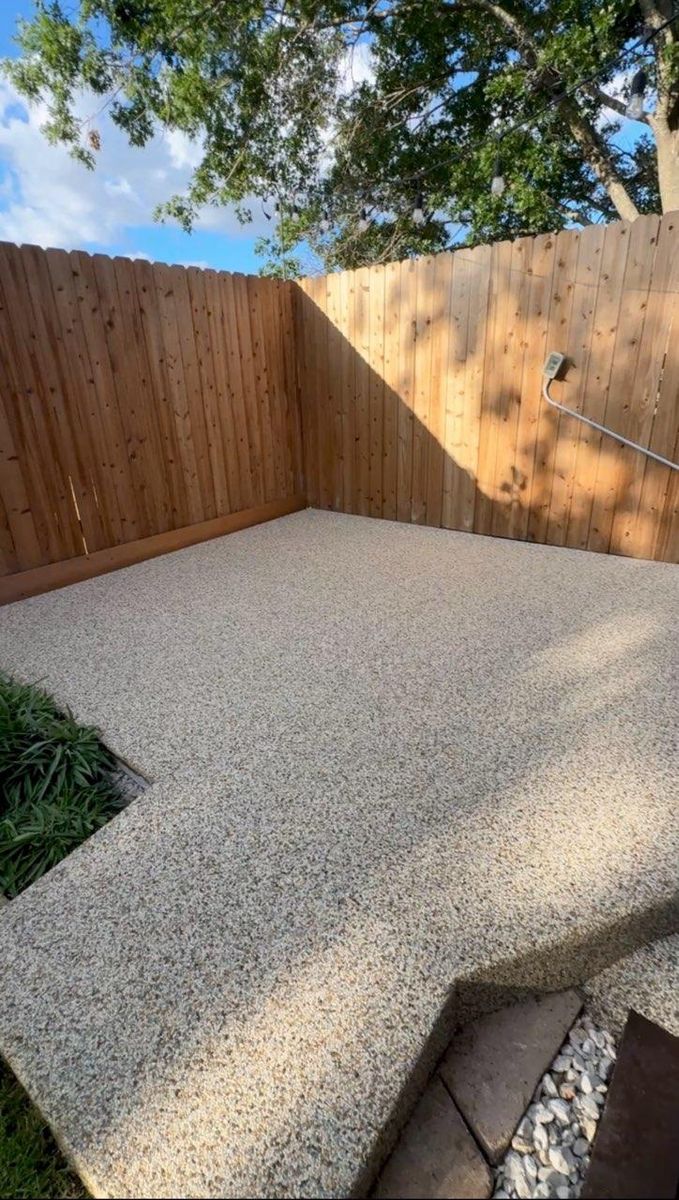 Rubber Stone Overlay for TEX STONE Resin & Epoxy Coatings in Schertz, TX