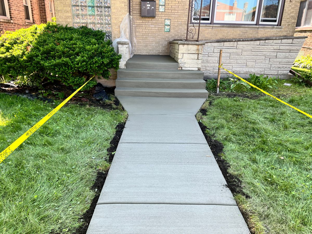 Concrete stairs for Onyx Concrete Contractors in Chicago, IL