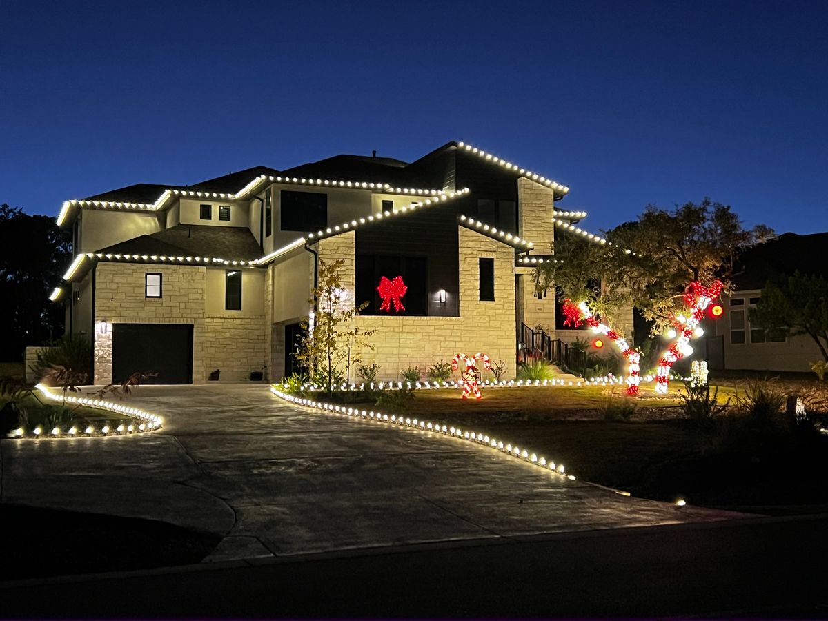 Permanent Lighting for Casa Care Property Services in Austin, TX