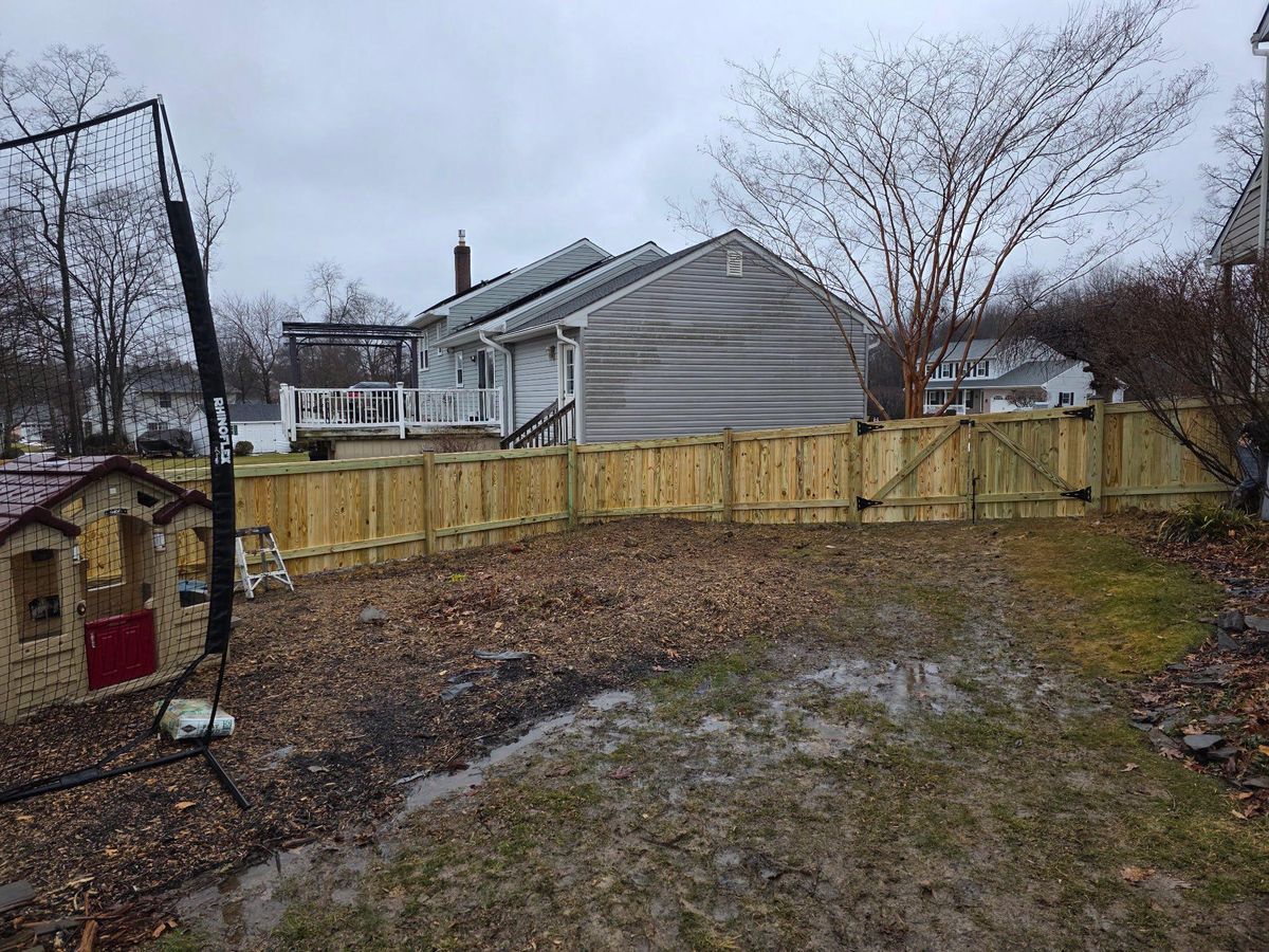 Fence Installation for Williams Fence Company in Annapolis, MD