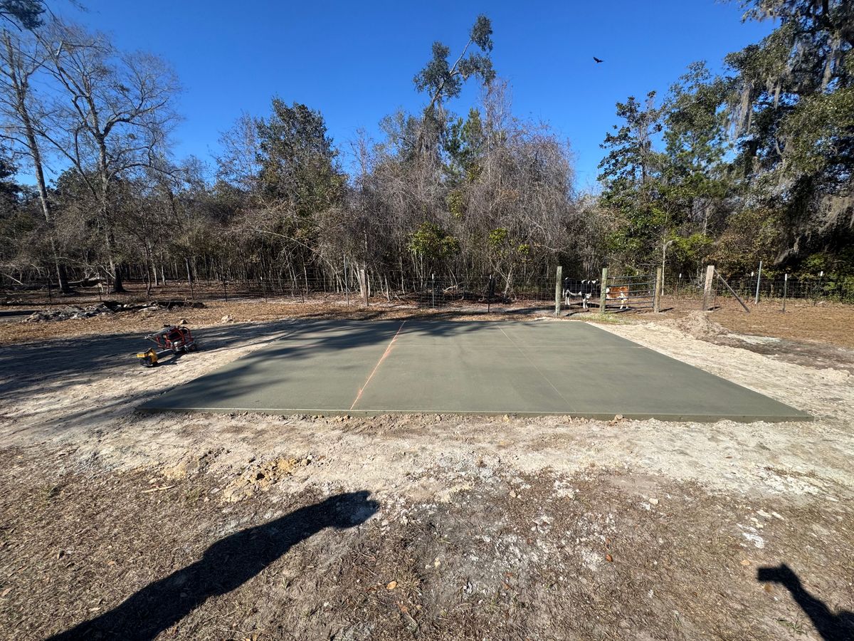 Concrete for Cameron Enterprises in Live Oak, FL