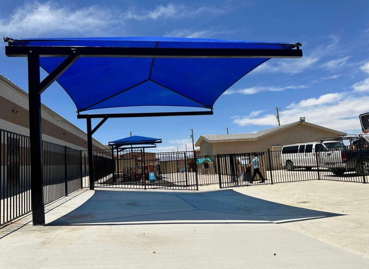 Driveway Renovation and Canopy Installation for Oasis Landscaping LLC in El Paso, TX