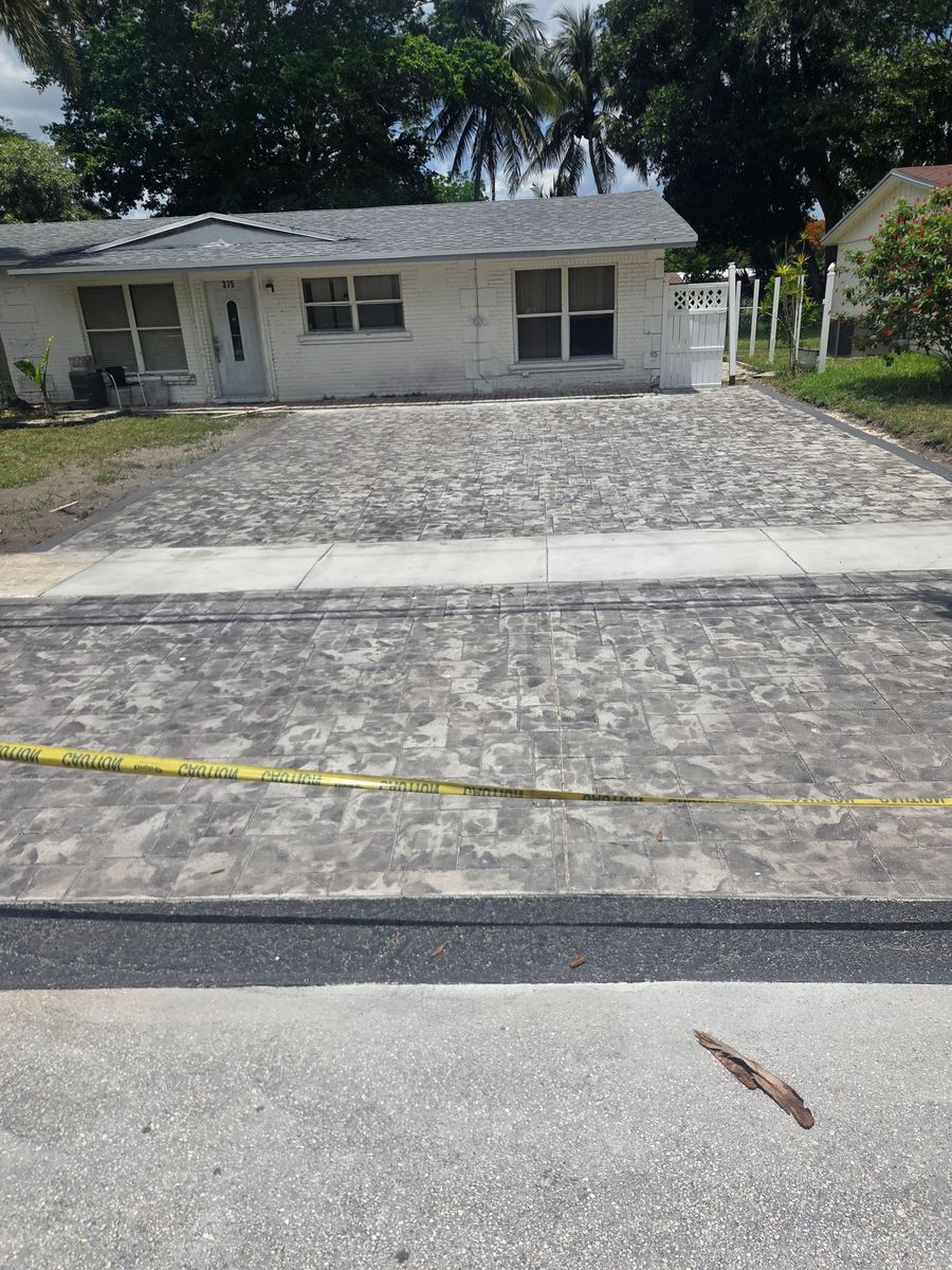 Brick Pavers Installation for Beautiful and Affordable Stamped Concrete by Lauderdale Concrete LLC in Sunrise, FL