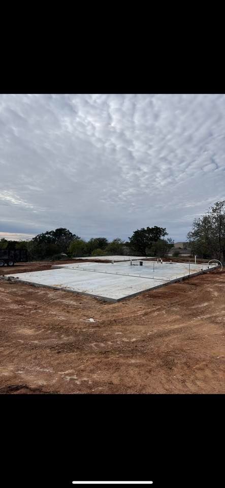Concrete Slab Construction for Jay-T Construction in Burnet, TX