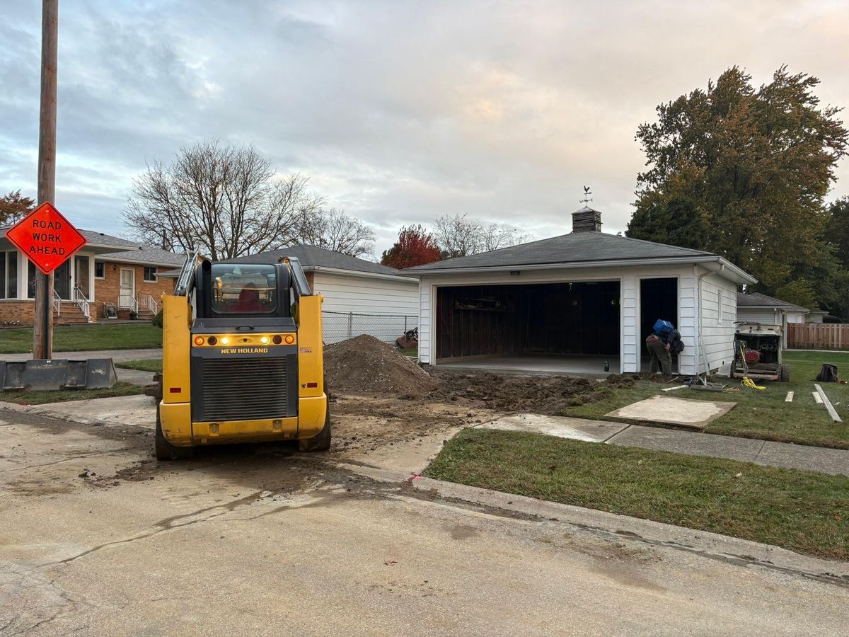 Driveway tear out and replacement for Concrete Pros, LLC in Lorain, OH