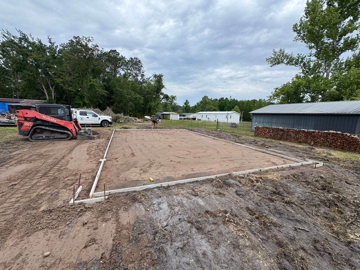 Concrete Slab Construction for Cameron Enterprises in Live Oak, FL