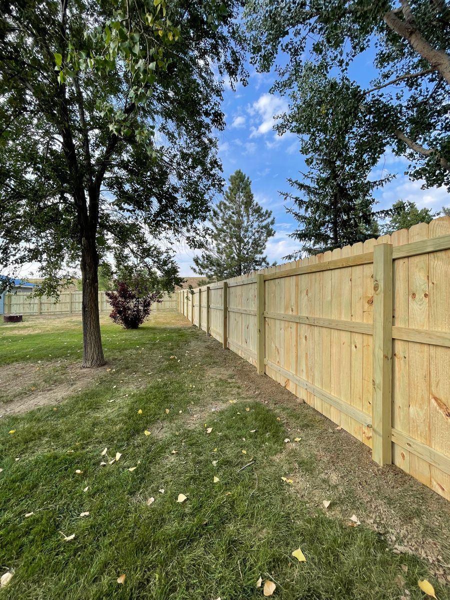 Residential Fence for DS Industries in Gillette, WY