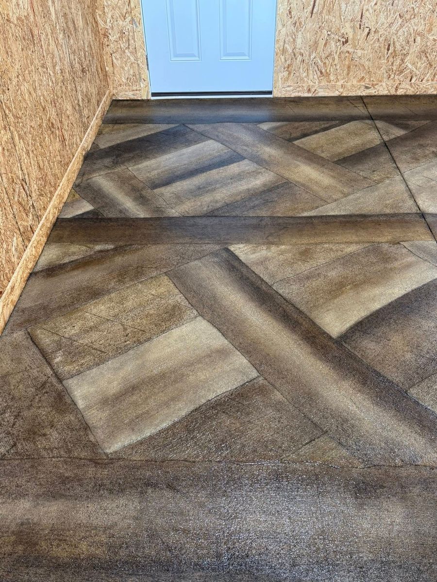 Full Depth Custom Carved Concrete for Whitfield Concrete Construction in Solsberry, IN