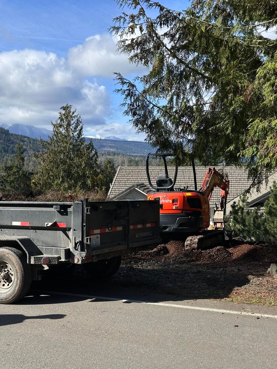 Debris Removal for Alpine Earthworks in Sequim, WA