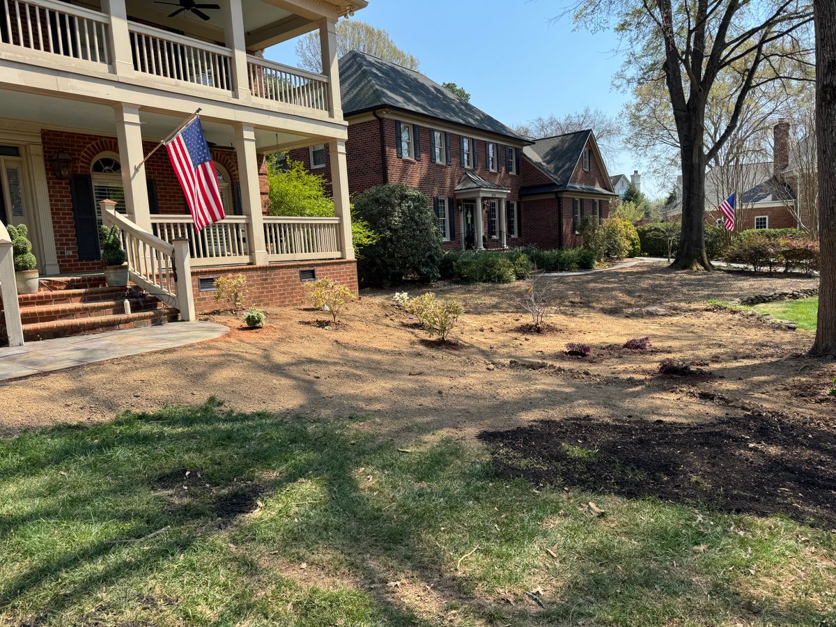 Landscape Installation for Upcycled Landscape and Design in Charlotte, NC