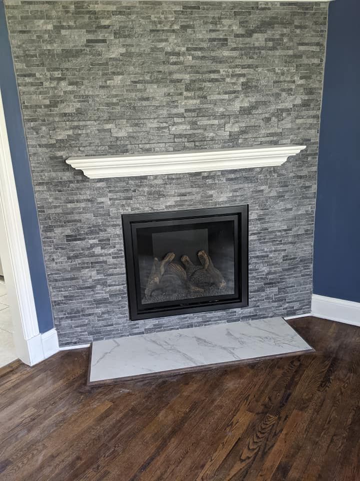 Spec Stone Fireplaces for George Moncho Tile and Marble in Hope, NJ