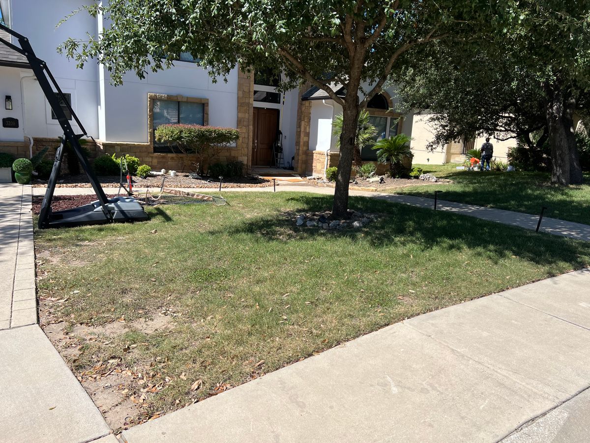 Mulch Installation for DR Landscape in San Antonio, TX