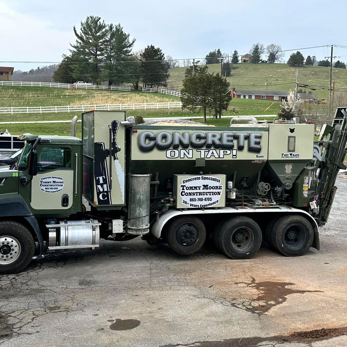 Sidewalk Installation for Tommy Moore Construction in Anderson County, TN