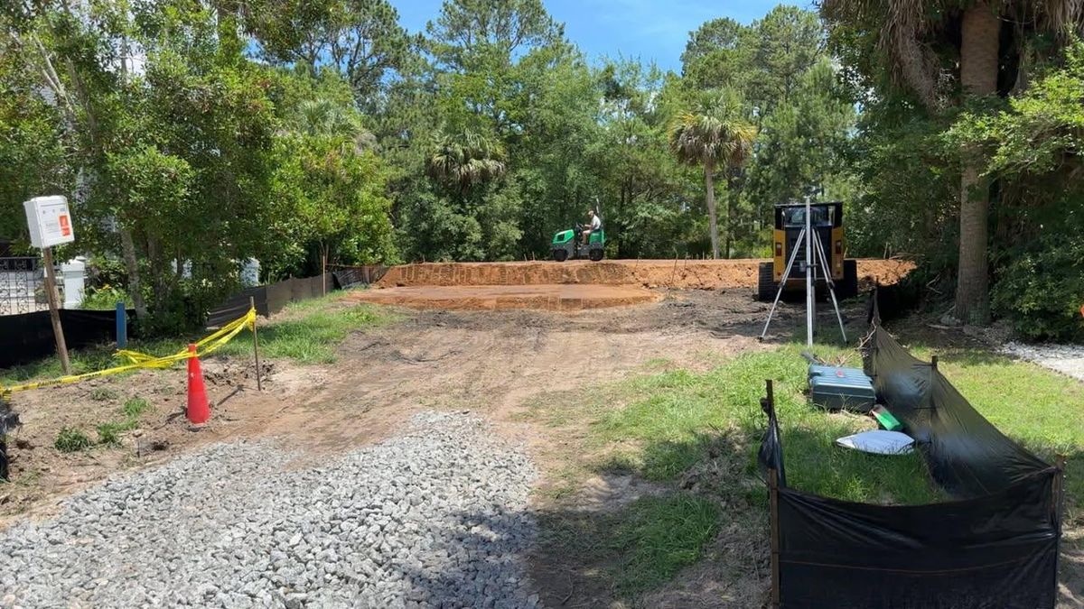 Site Grading for Iron Industries in Bluffton, SC