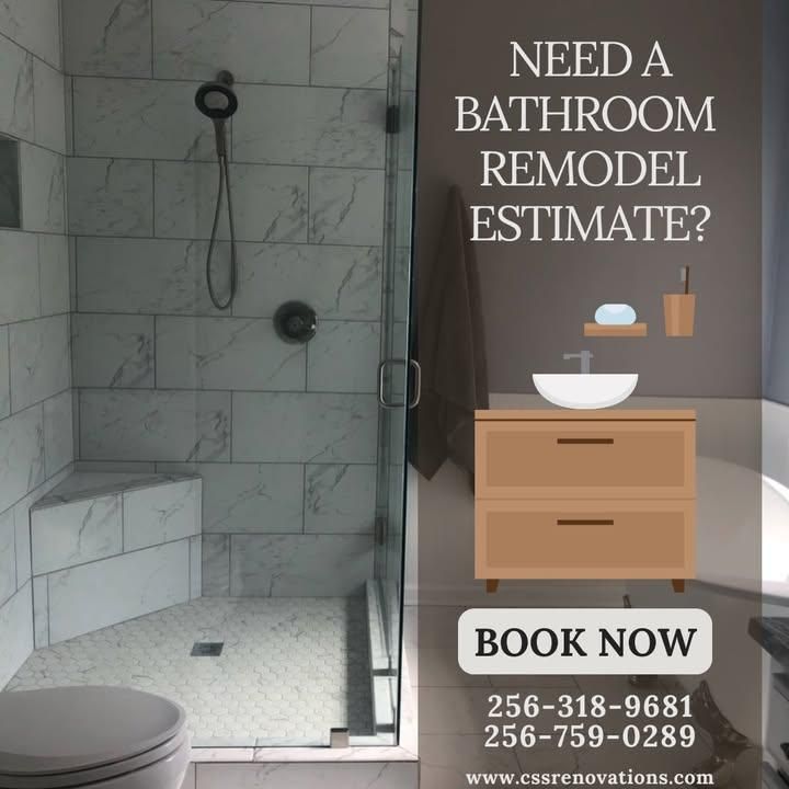 Bathroom Remodels for CSS Renovations in Huntsville, AL