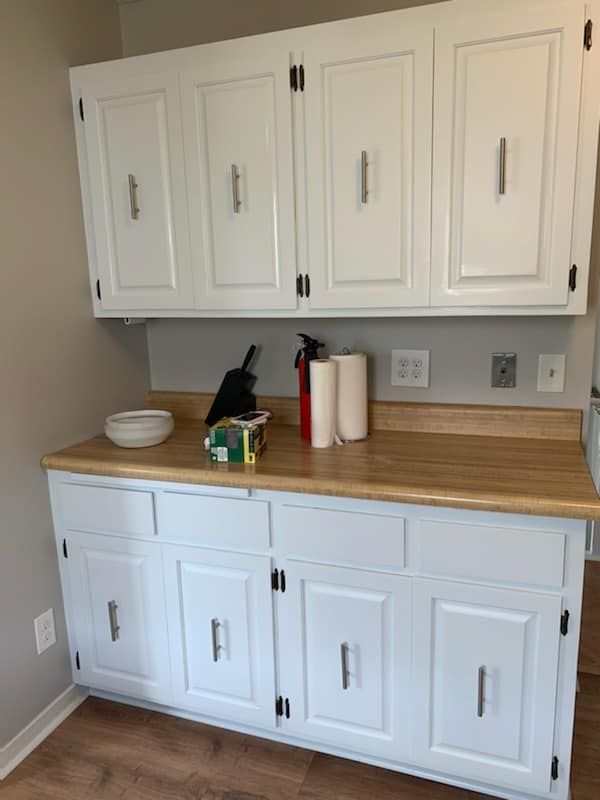 Kitchen and Cabinet Refinishing for Duraplus Topcoat Painting in New Brighton, MN