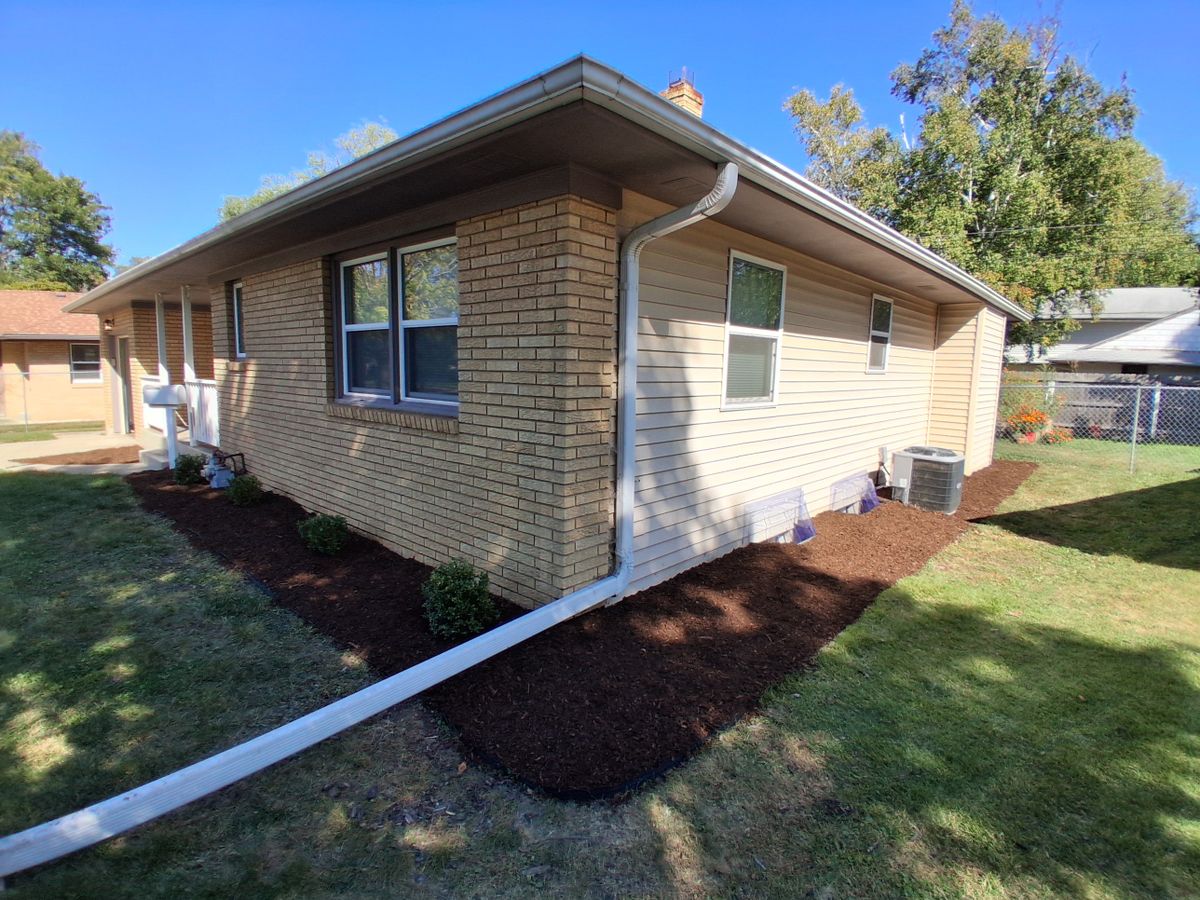 Mulch Installation for Henry's Lawn Care in Rockford, IL