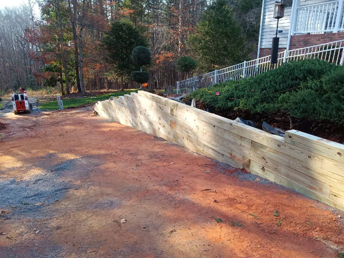 Retaining Walls Construction for Cisco Kid Landscaping Inc. in Lincolnton, NC