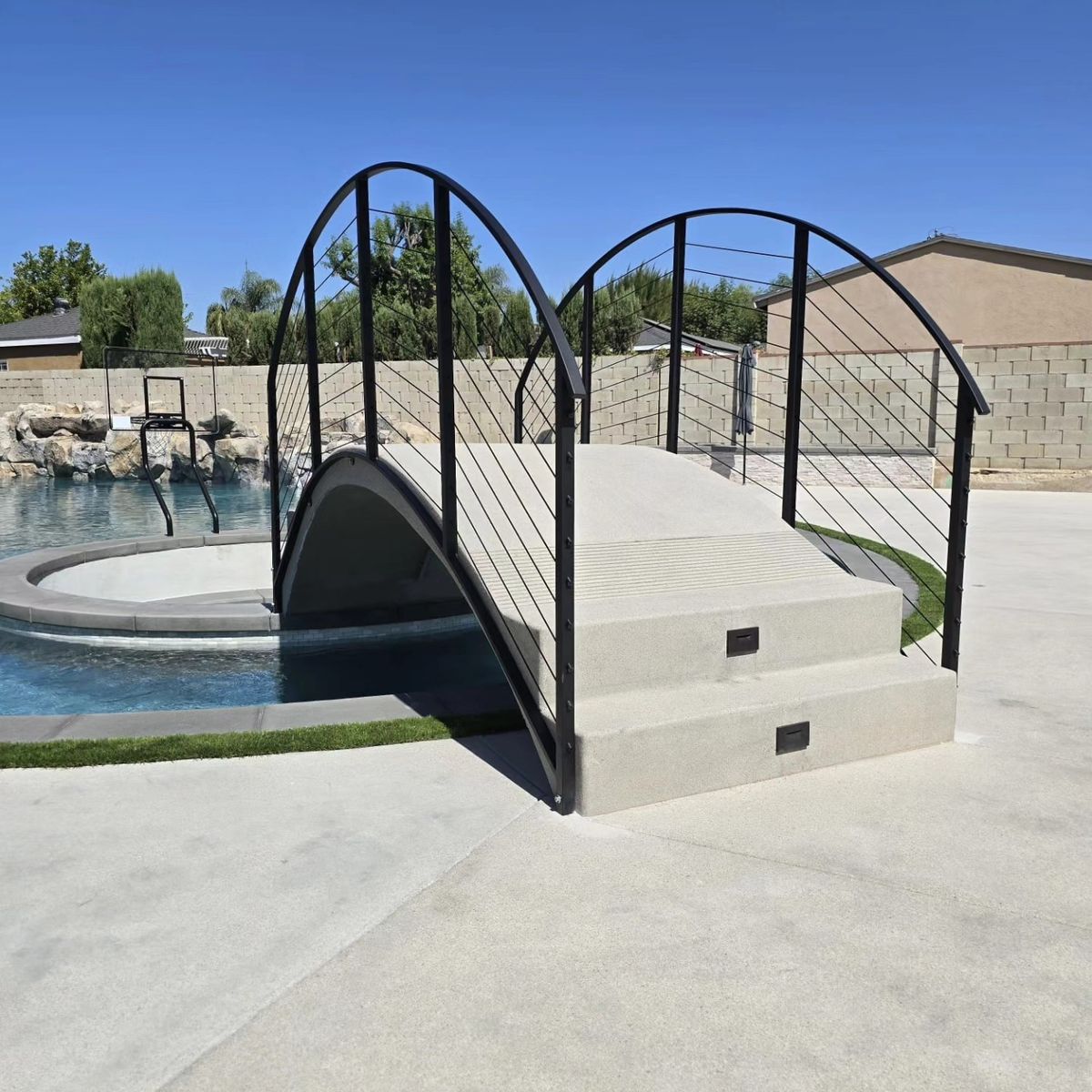 Glass Railing for Precision Iron Solutions in Ontario, CA