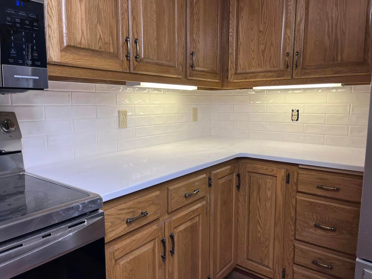 Kitchen Backsplash Installation for Artistry in Tile LLC in Rochester, MN