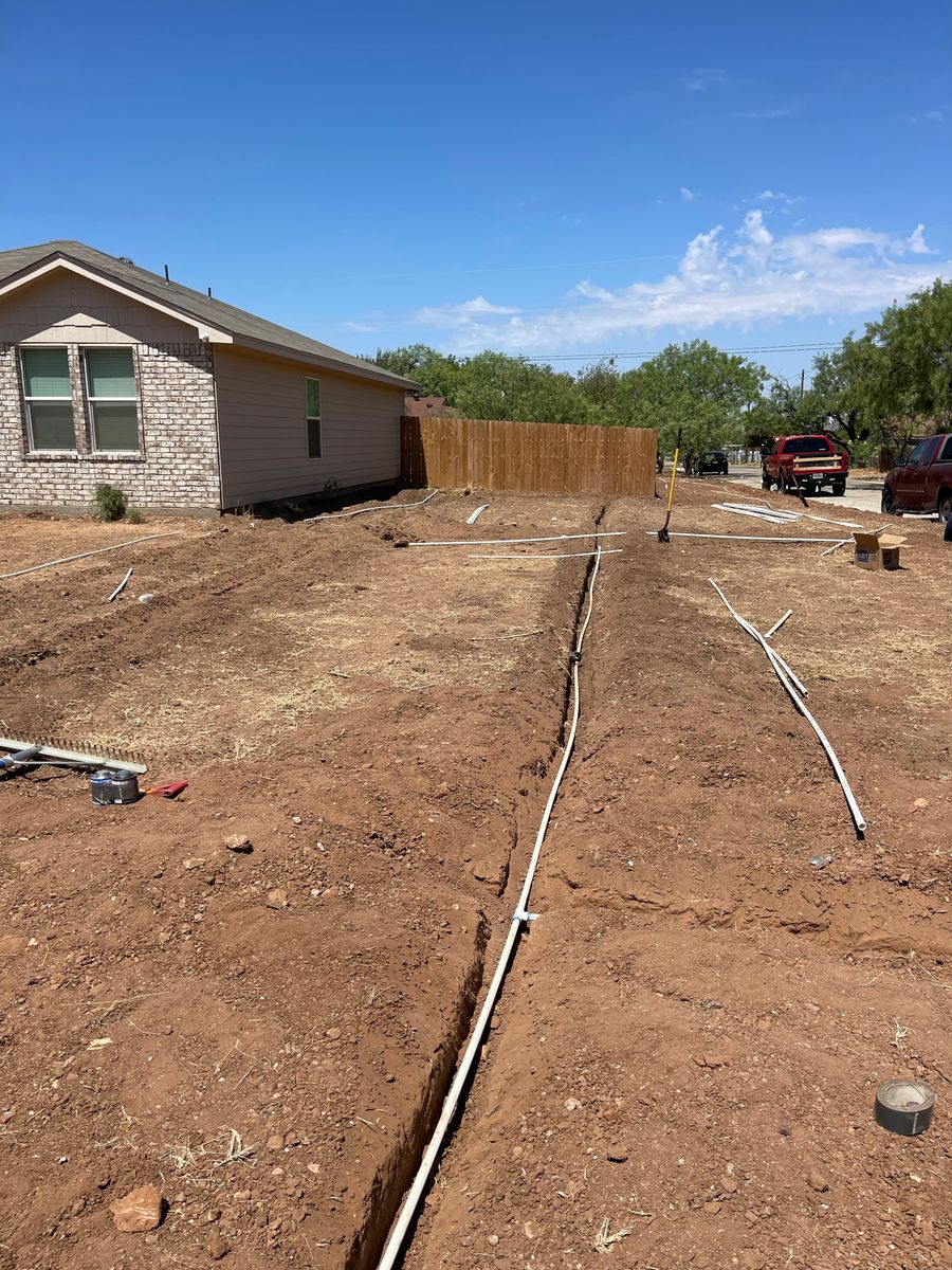 Irrigation Installation for Elite Horizons in Abilene, TX