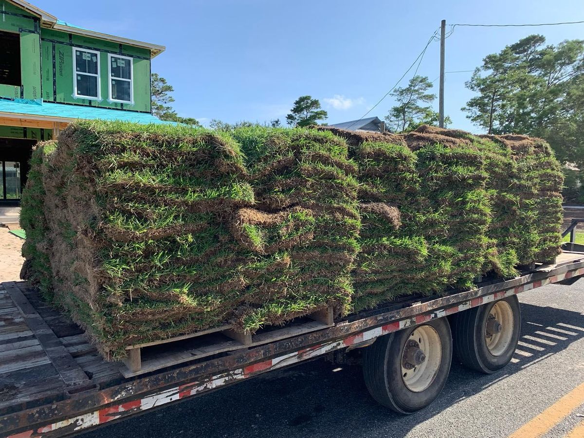 Sod Installation for Poarch Creek Landscaping in Santa Rosa Beach, FL