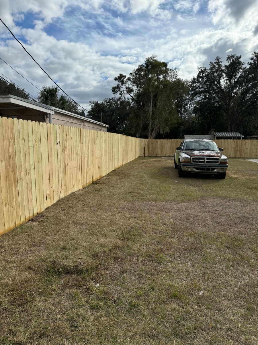 Fence Installation for Polk’s Finest Fencing LLC in Lakeland, FL