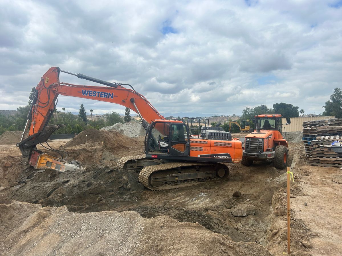 Site Preparation for P&C Earth Works in Riverside County, CA