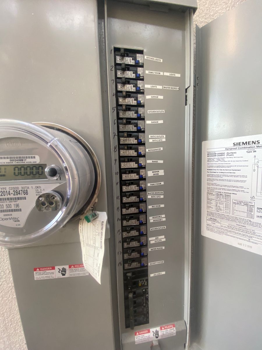 Electric Panel Upgrade for Blueprint Electric in Los Angeles County, CA
