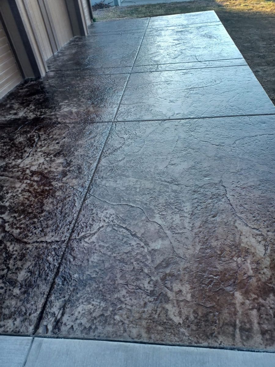 Stamped Concrete for J and Son Colorado Concrete in Colorado Springs, CO