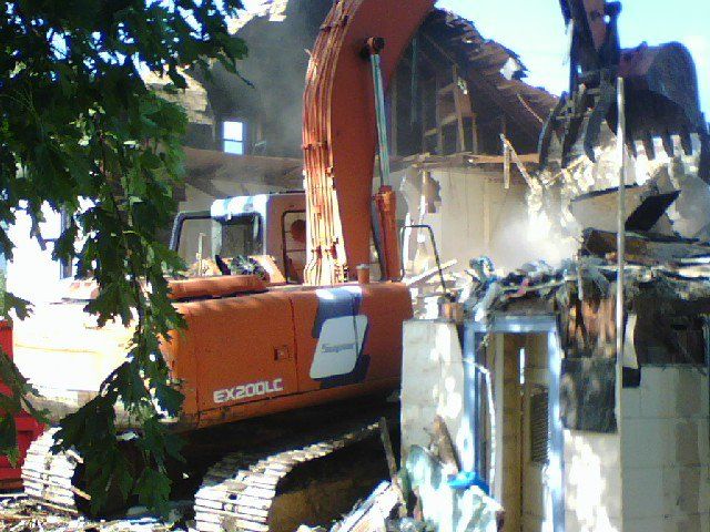 Demolition for R & W Excavation in Cambridge, MD