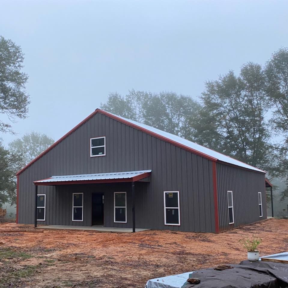 Barndominium Construction for H&M Construction Metal Buildings in Osyka, MS