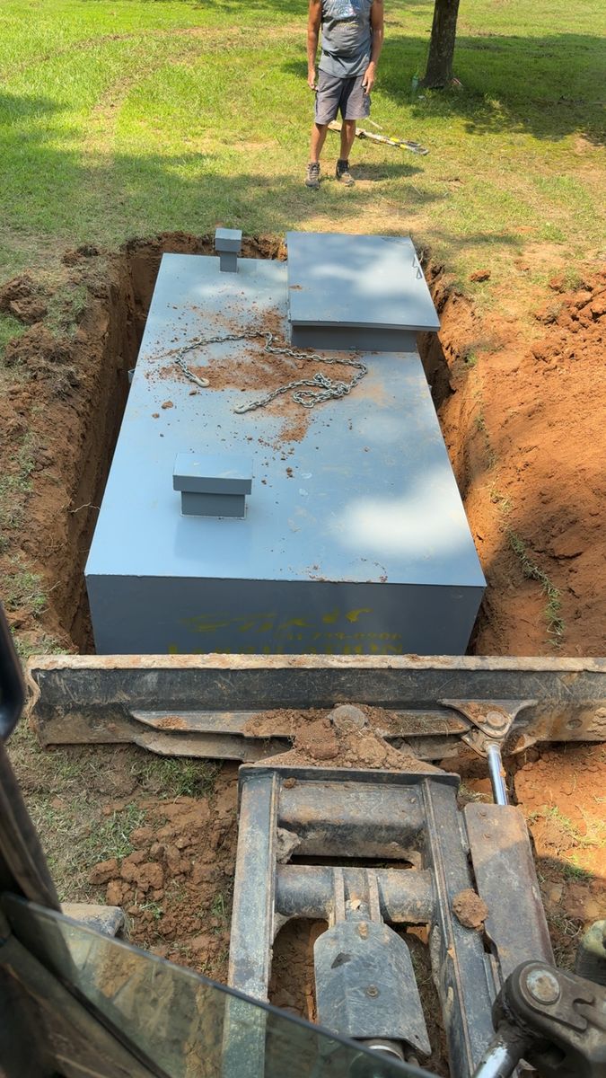 Storm shelter for Simmons land works in Sardis,, TN